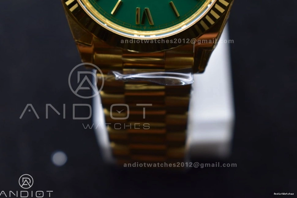 Dial Bracelet Edition 228238 Green on Roman Day Best THBF (Gain Weight) 1:1 40 YG VR3255 669 HighQuality Date President 1212